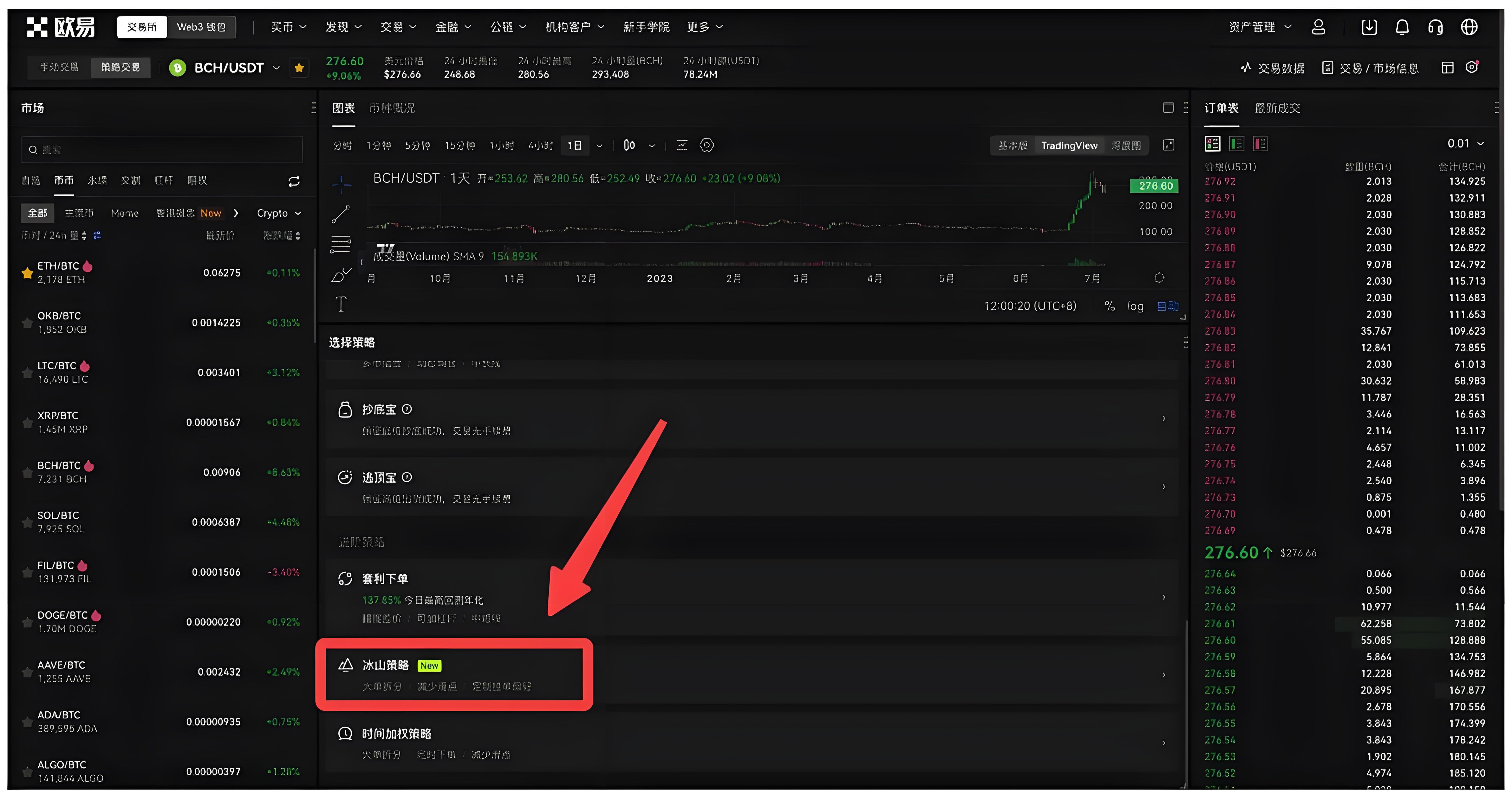OKX的冰山策略有哪些趋势？